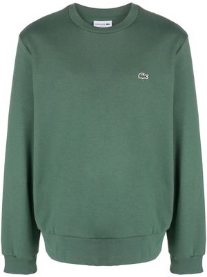 Lacoste logo-patch long-sleeved sweatshirt - Green