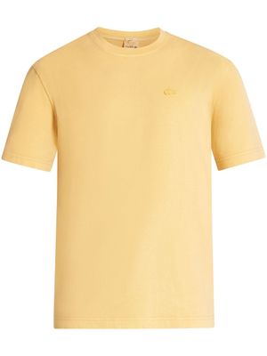 Lacoste logo-patch organic cotton T-shirt - Yellow