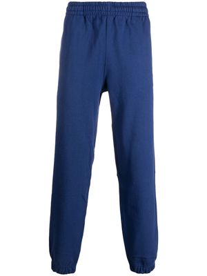 Lacoste logo-patch organic cotton track trousers - Blue