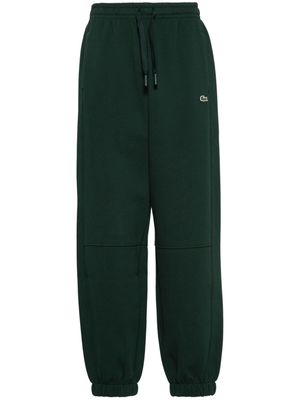 Lacoste logo-patch piqué track pants - Green