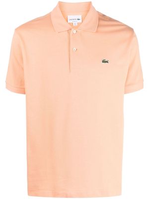 Lacoste logo-patch polo shirt - Orange