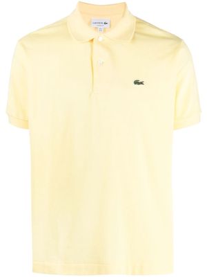 Lacoste logo-patch polo shirt - Yellow