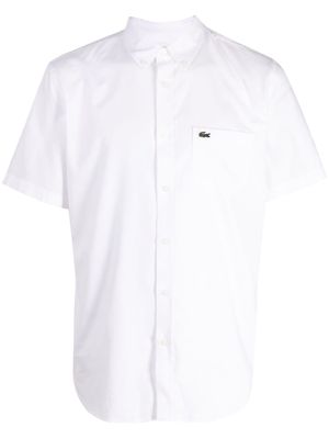 Lacoste logo-patch short-sleeved shirt - White