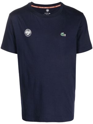 Lacoste logo-patch T-shirt - Blue