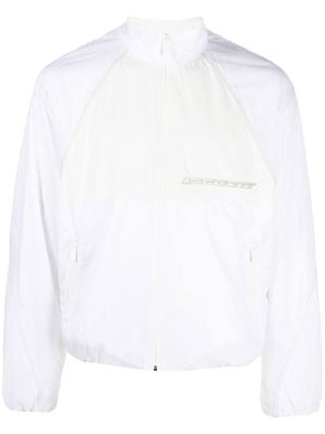 Lacoste logo-patch zip-up track jacket - White