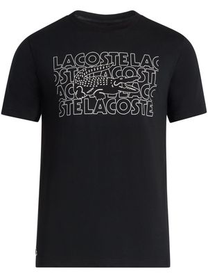 Lacoste logo-print cotton T-shirt - Black