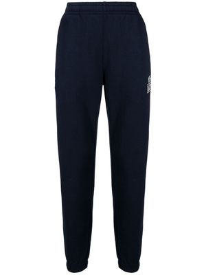 Lacoste logo-print cotton track pants - Blue