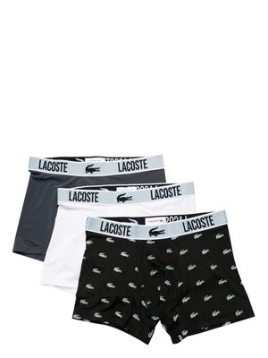 Lacoste logo-print elasticated-waist boxers - Black