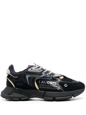 Lacoste logo-print mesh low-top sneakers - Black