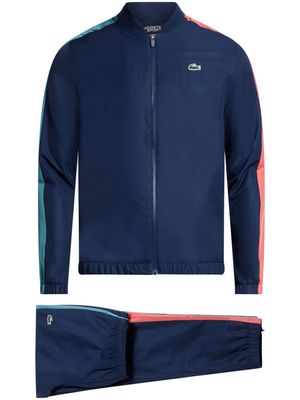 Lacoste logo-print zip-up tracksuit - Blue