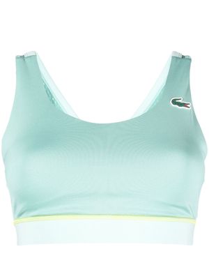 Lacoste logo sports bra - Green