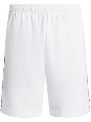 Lacoste logo-stripe cotton-blend track shorts - White