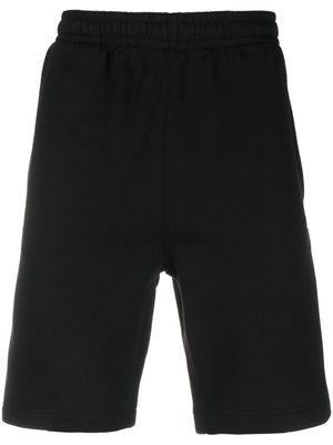 Lacoste logo-stripe track shorts - Black