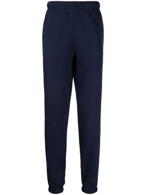 Lacoste logo-stripes cotton-blend track pants - Blue