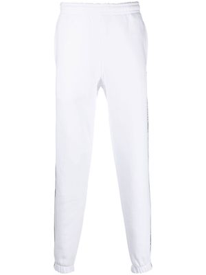 Lacoste logo-tape detailing track pants - White
