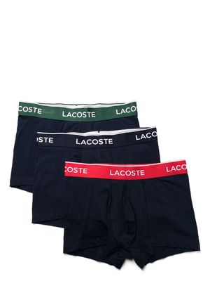 Lacoste logo-waistband boxer 3-pack - Blue