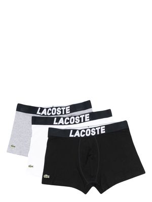 Lacoste logo-waistband boxers set of 3 - Black