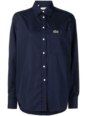 Lacoste long-sleeve cotton shirt - Blue