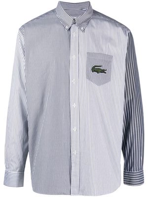 Lacoste long-sleeve striped shirt - White