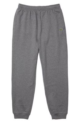 Lacoste Men's Solid Nonbrushed Joggers in Heather Lead