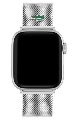 Lacoste Mesh Apple Watch® Watchband in Silver