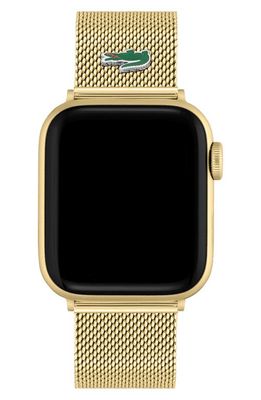 Lacoste Mesh Apple Watch Watchband in Gold
