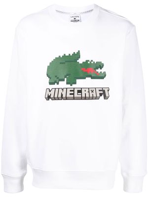 Lacoste Minecraft-print sweatshirt - 001 WHITE