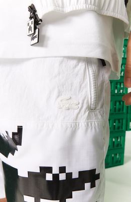 Lacoste Minecraft Shorts in White