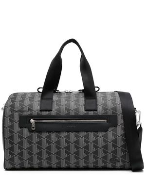 Lacoste monogrammed messenger bag - Black