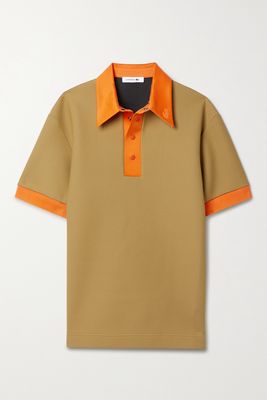 Lacoste - Neoprene Mesh Polo Shirt - Brown
