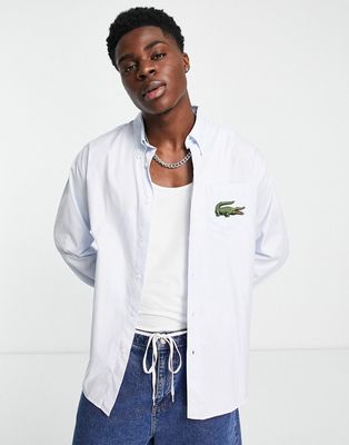 Lacoste oversized shirt in blue