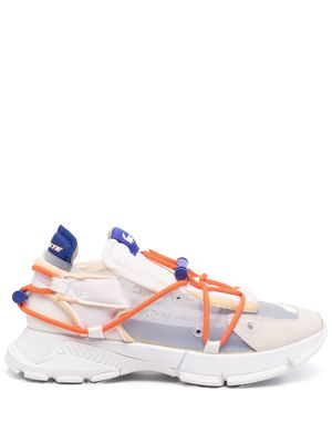 Lacoste panelled low-top sneakers - White