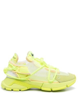 Lacoste panelled low-top sneakers - Yellow
