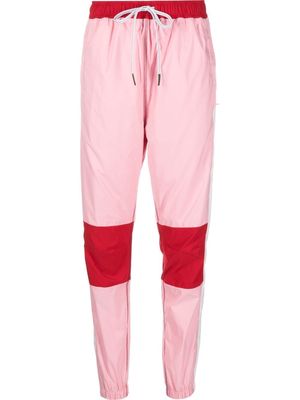 Lacoste panelled track pants - Pink