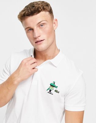 Lacoste polo shirt in white