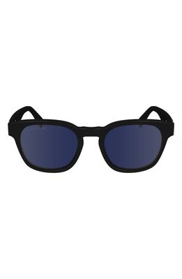 Lacoste Premium Heritage 49mm Rectangular Sunglasses in Black