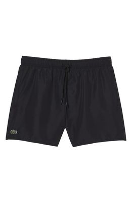 Lacoste Recycled Polyester Swim Trunks in 964 Noir/Vert