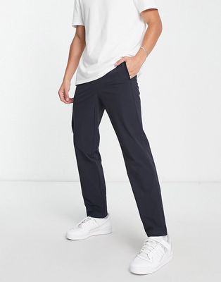 Lacoste regular fit breathable stretch chino in charcoal-Gray