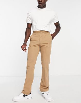Lacoste regular fit pants in beige-Neutral
