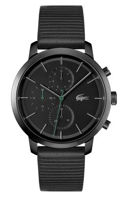 Lacoste Replay Chronograph Leather Strap Watch