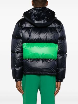 Lacoste reversible hooded down jacket - Blue