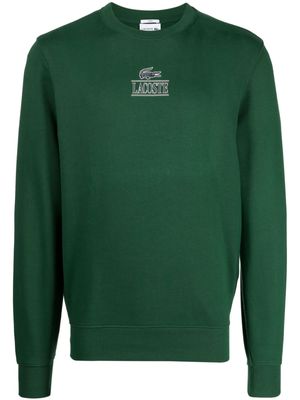 Lacoste Signature logo-print jumper - Green