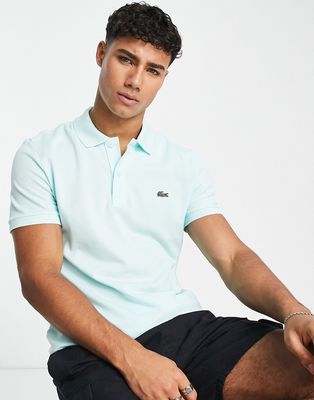 Lacoste slim fit pique polo in mint green