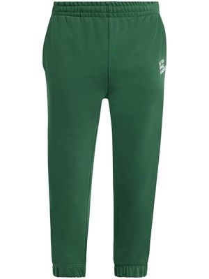 Lacoste slogan-embroidered track pants - Green