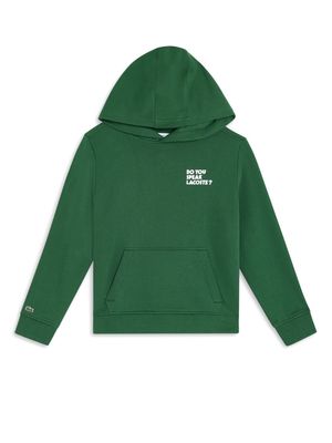 Lacoste slogan print hoodie - Green