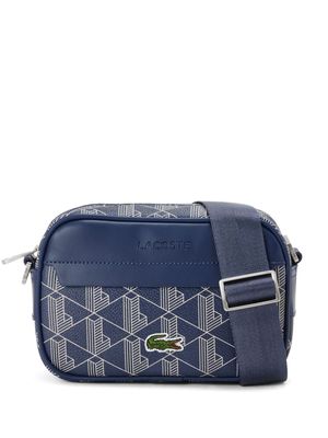 Lacoste small The Blend monogram shoulder bag - Blue