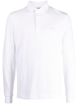 Lacoste Smart Paris logo-patch polo shirt - White