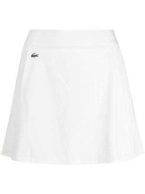 Lacoste Sports Skirt With Built In Shorts In Flour - White