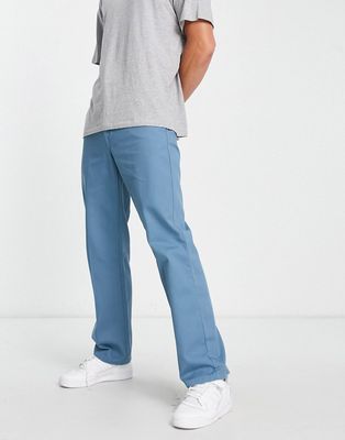 Lacoste standard fit pants in mid blue
