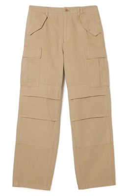 Lacoste Straight Fit Twill Cargo Pants in Cb8 Lion